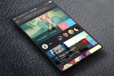 Music app mockup